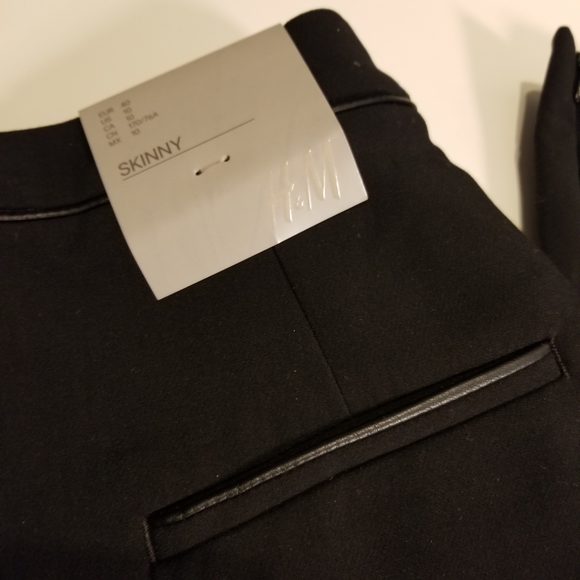 H&M black skinny pant size 10 NWT - Picture 4 of 5